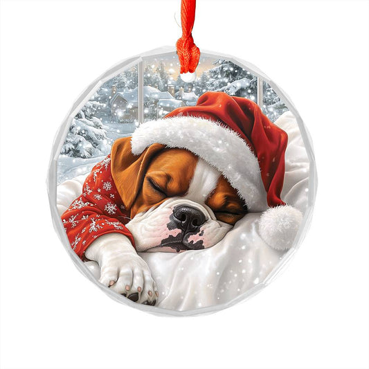 Boxer Dog Sleeping In Bed Design 4