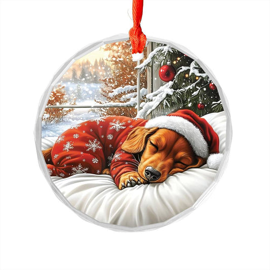 Dachshund Dog Sleeping In Bed Design 3