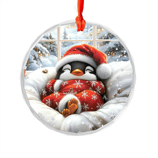 Penguin Sleeping In Bed Design 4