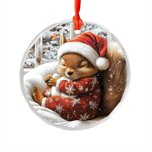 Squirrel Sleeping In Bed Design 1