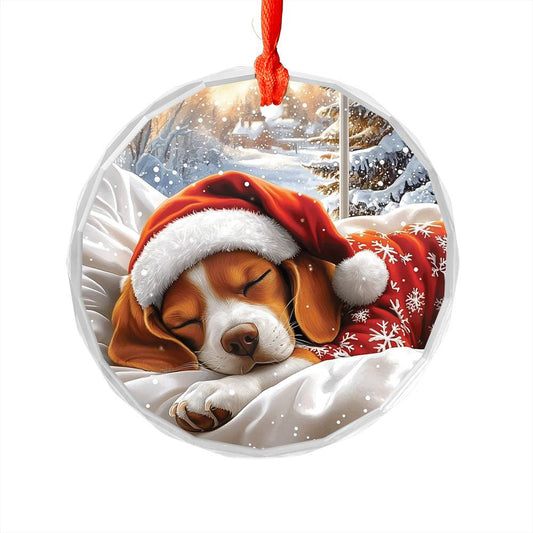 Beagle Dog Sleeping In Bed Design 3