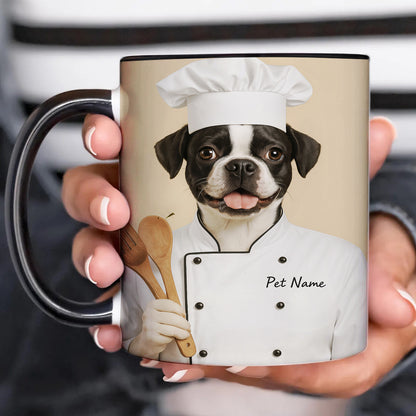 Custom Dog Chef Potrait Mug Gift For Dog Lovers
