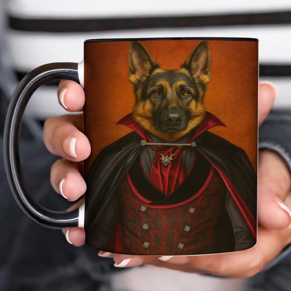 Custom Photo Vampire Dog Mug Gift For Dog Lovers
