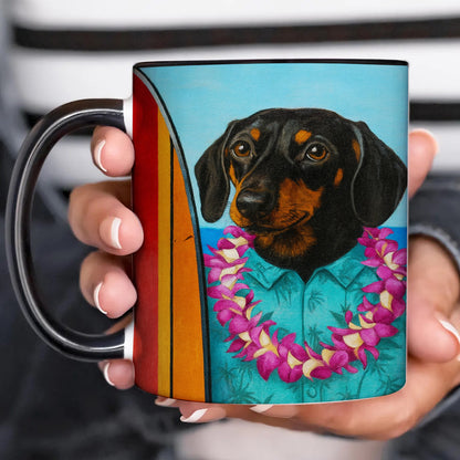 Custom Photo Surfer Dog Mug Gift For Dog Lovers