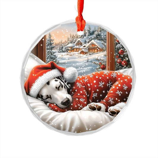 Dalmatian Dog Sleeping In Bed Design 3