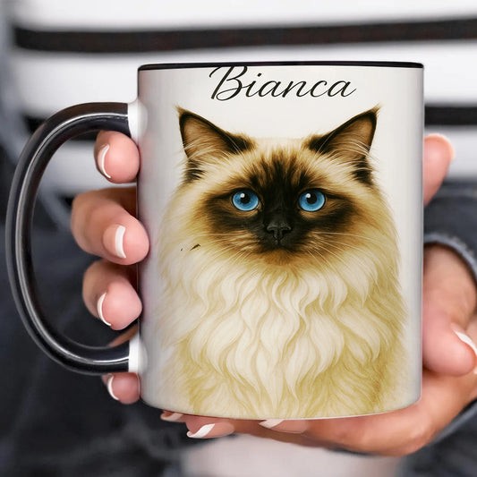 Custom Cat Portraint And With Name Mug
