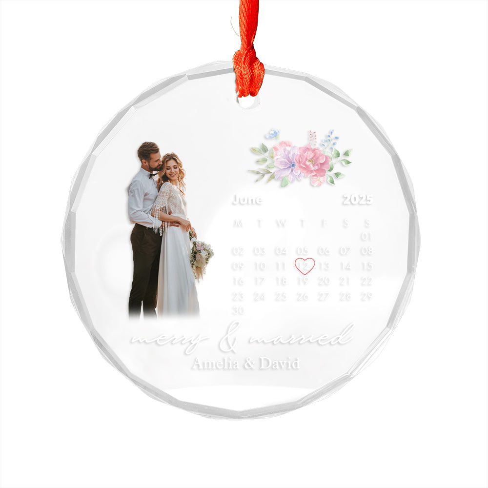 Custom Photo And Date Weding For Groom And Bride