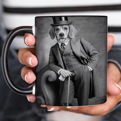 Custom Photo Gentleman Dog  Gift For Dog Lovers