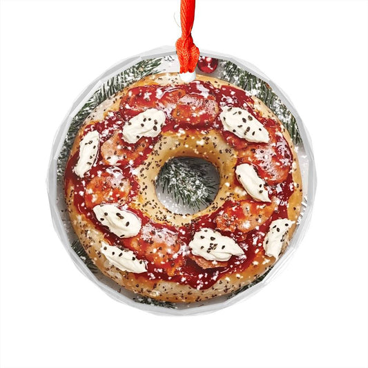 Bagel with Cream Cheese and Lox Close up Design 3