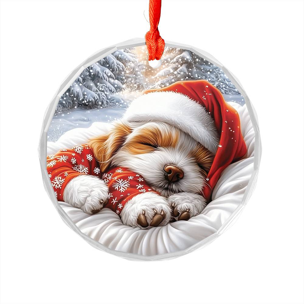 Maltese Dog Sleeping In Bed Design 4