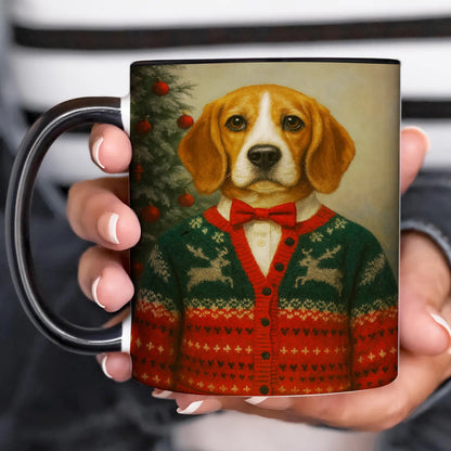 Custom Photo Christmas Dog Mug Gift For Dog Lovers