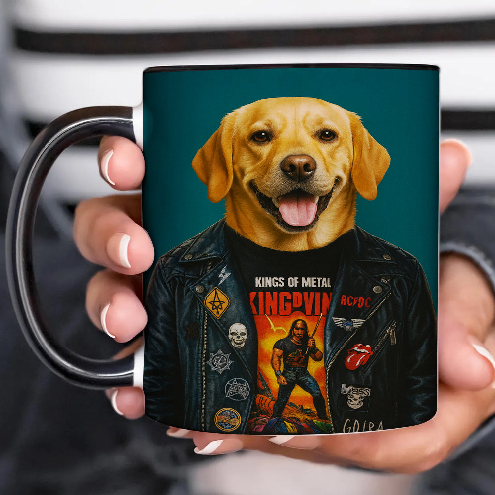 Custom Photo Dog Rock n Roll Mug