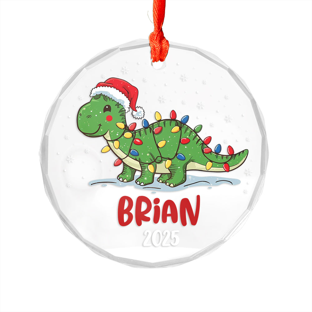 Custom Name Dinosaur Christmas