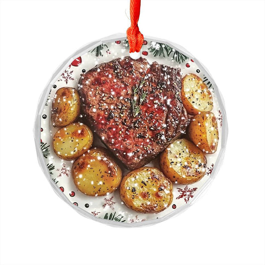 Steak and Potatoes Close up Design 3