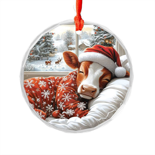 Dairy Cow Sleeping In Bed Design 3