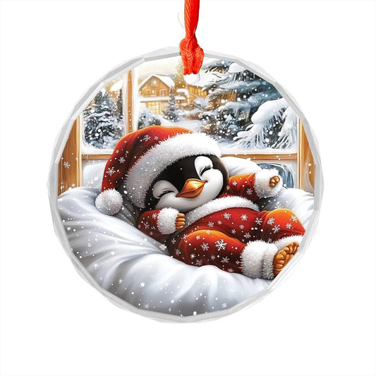 Penguin Sleeping In Bed Design 2