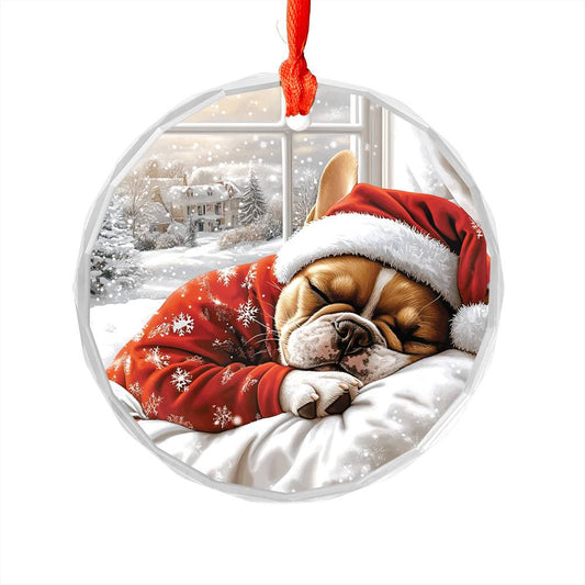 French Bulldog Sleeping In Bed Design 1