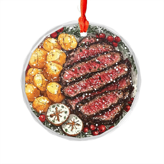 Steak and Potatoes Close up Design 4