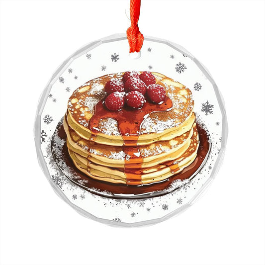 Pancakes with Maple Syrup Close up Design 2