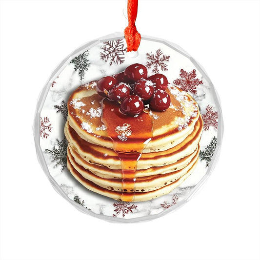 Pancakes with Maple Syrup Close up Design 1