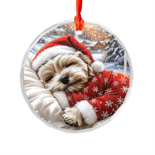 Shih Tzu Dog Sleeping In Bed Design 4