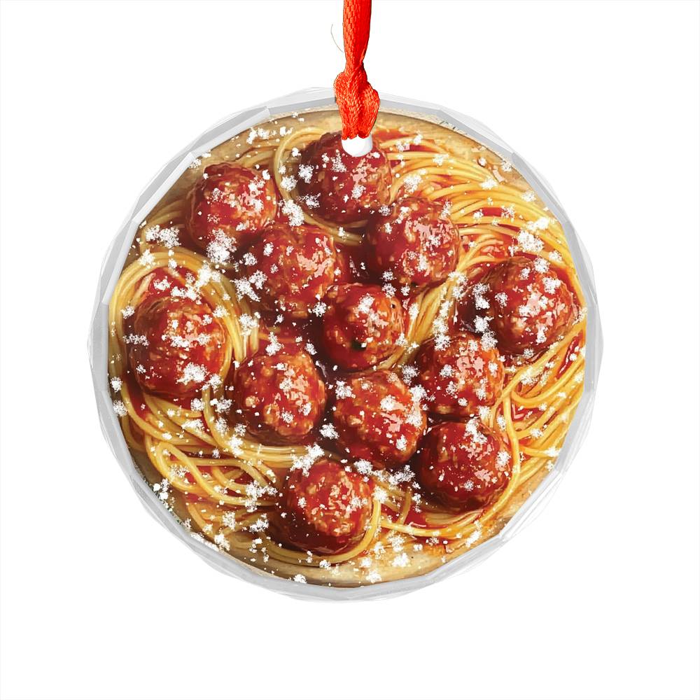Spaghetti and Meatballs Close up Design 1