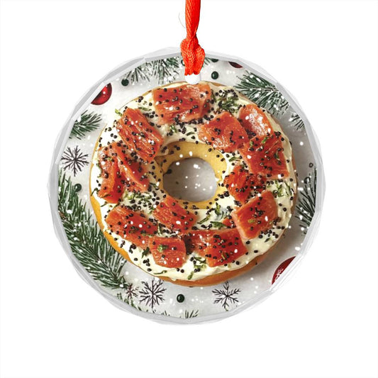 Bagel with Cream Cheese and Lox Close up Design 2