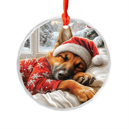 German Shepherd Dog Sleeping In Bed Design 4