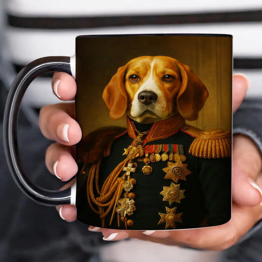 Custom Photo Dog Royal King Mug _ Gift For Dog Lovers