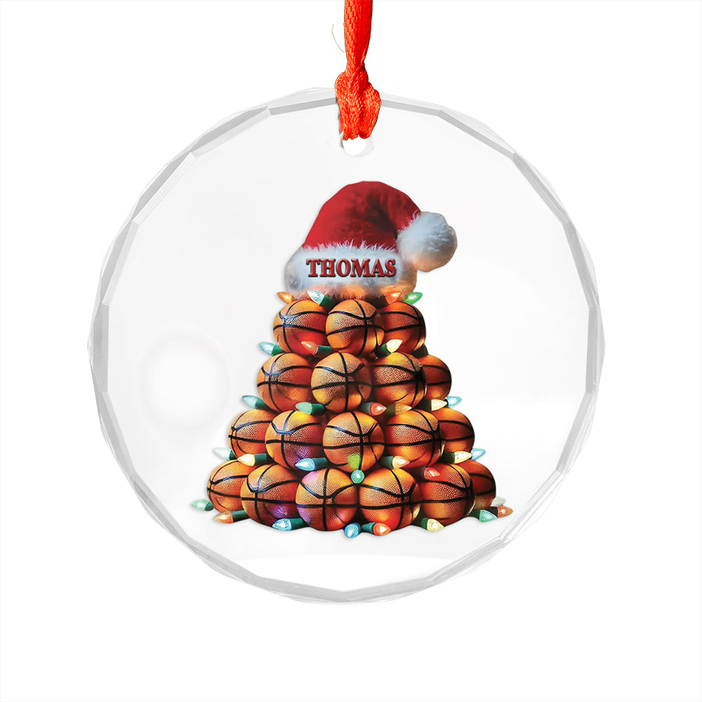 Custom Name Basketball Xmas Tree