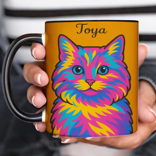 Custom Photo Minimalist Cat MugGift For Cat Lovers