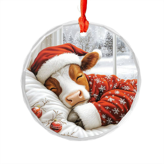 Dairy Cow Sleeping In Bed Design 4