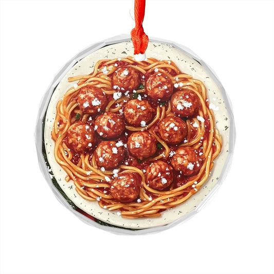 Spaghetti and Meatballs Close up Design 3