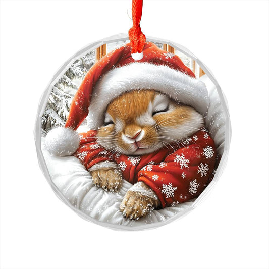 Rabbit Sleeping In Bed Design 1