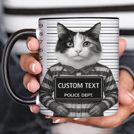 Custom Photo Cat Wanted By Pawlice Mug _ Gifts For Cat Lovers