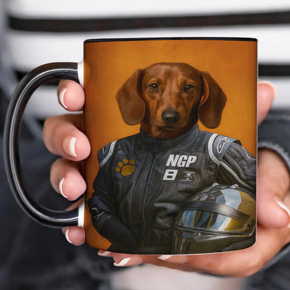 Custom Photo Dog Racer Mug Gift For Dog Lovers