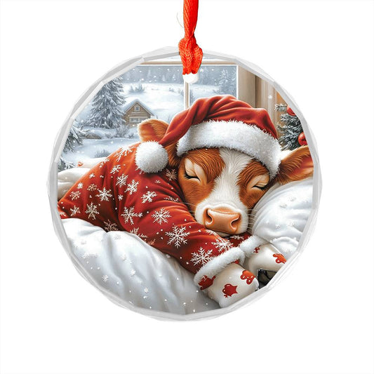 Angus Cow Sleeping In Bed Design 4