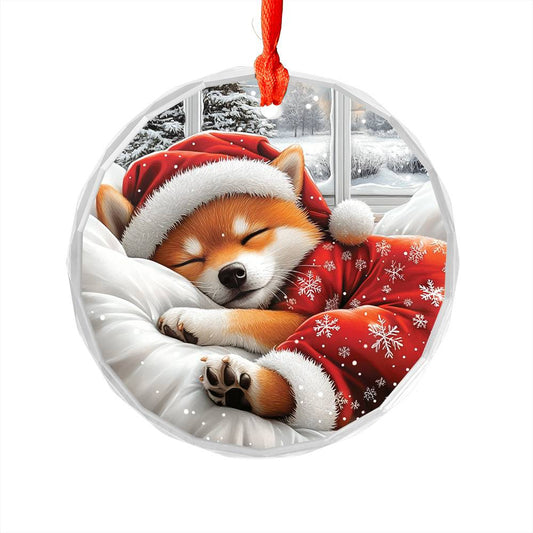 Shiba Inu Dog Sleeping In Bed Design 4