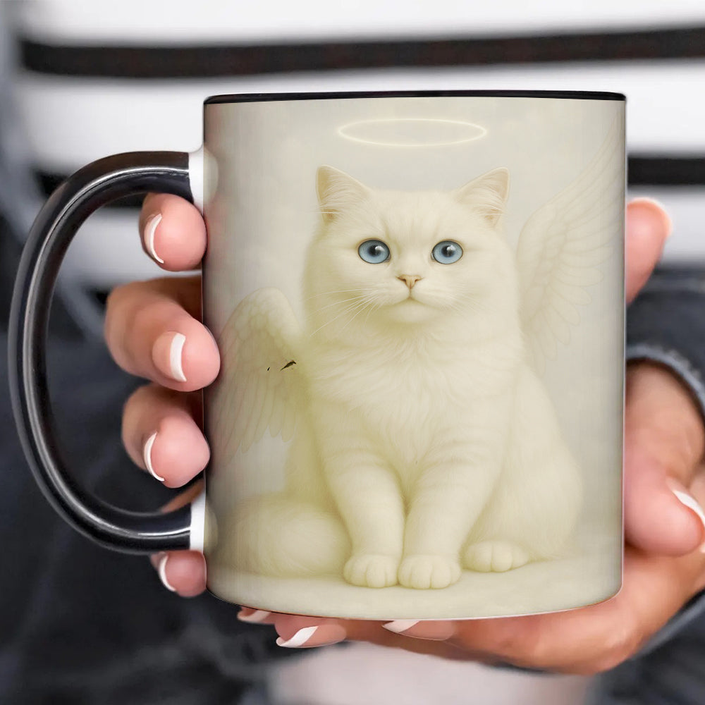 Custom Photo Cat Angel In Heaven _ Gifts For Cat Lovers