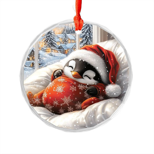Penguin Sleeping In Bed Design 1