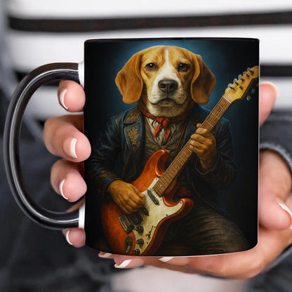 Custom Photo Dog Rock n Roll Mug Gift For Dog Lovers