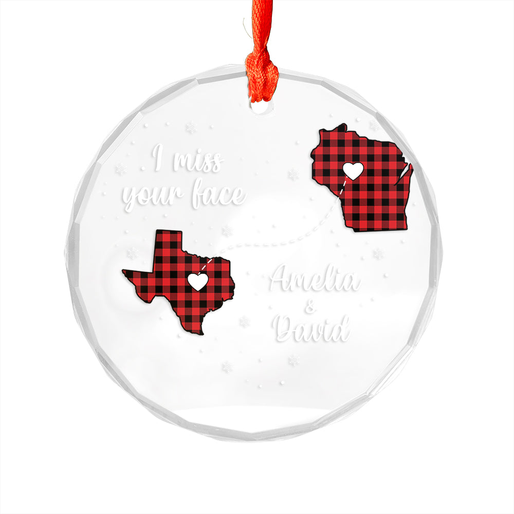 Custom State Map For Couple - Long Distance Map Gift