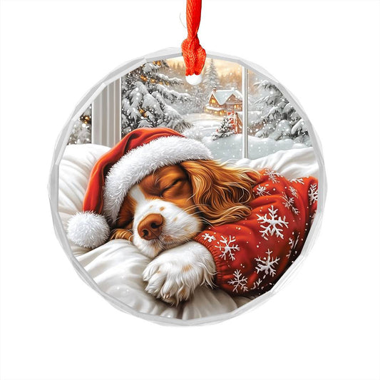 Cocker Spaniel Dog Sleeping In Bed Design 4