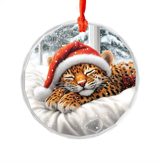 Leopard Sleeping In Bed Design 1