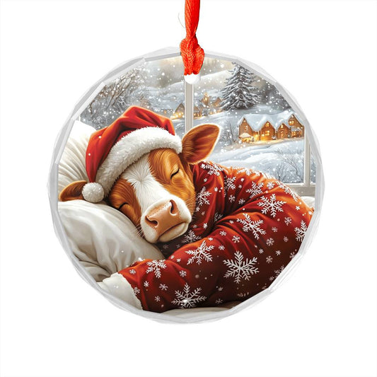 Angus Cow Sleeping In Bed Design 3