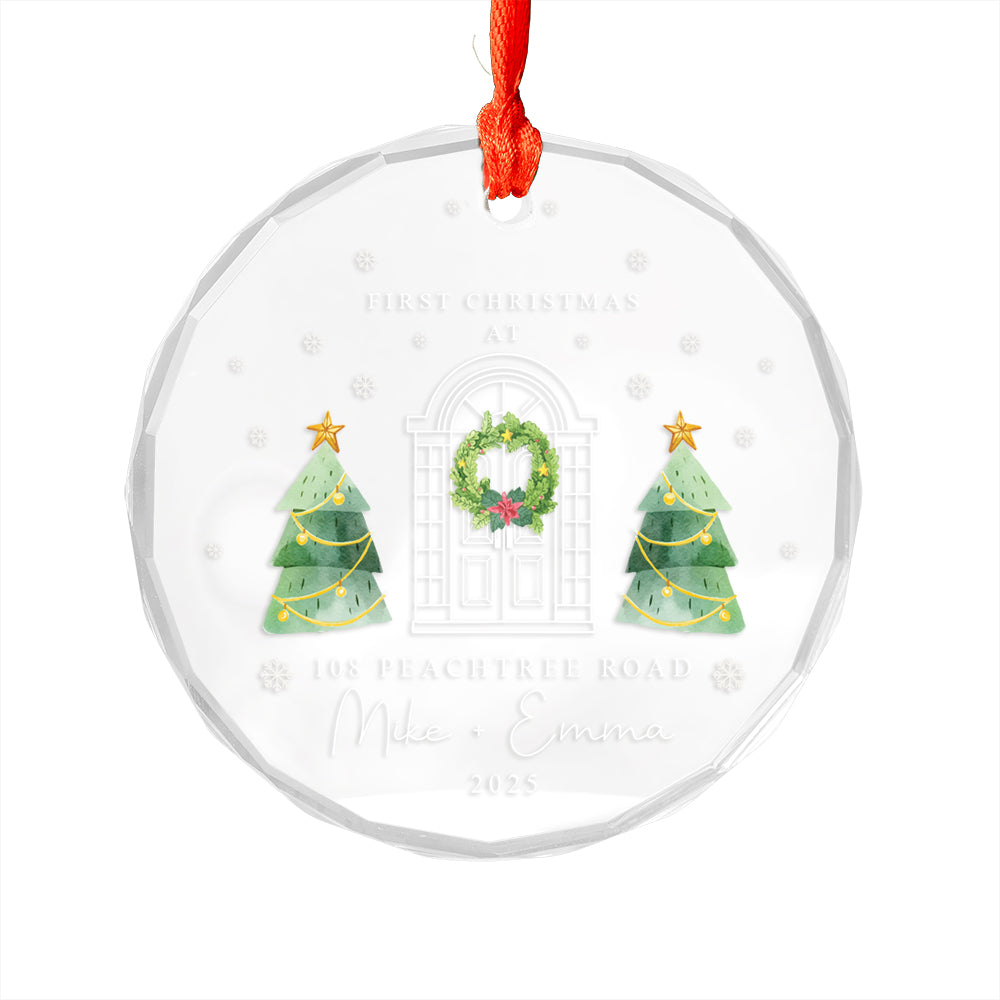 Custom Name Couple First Christmas