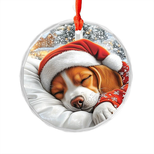 Beagle Dog Sleeping In Bed Design 2