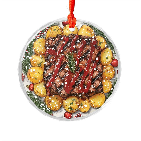 Steak and Potatoes Close up Design 1
