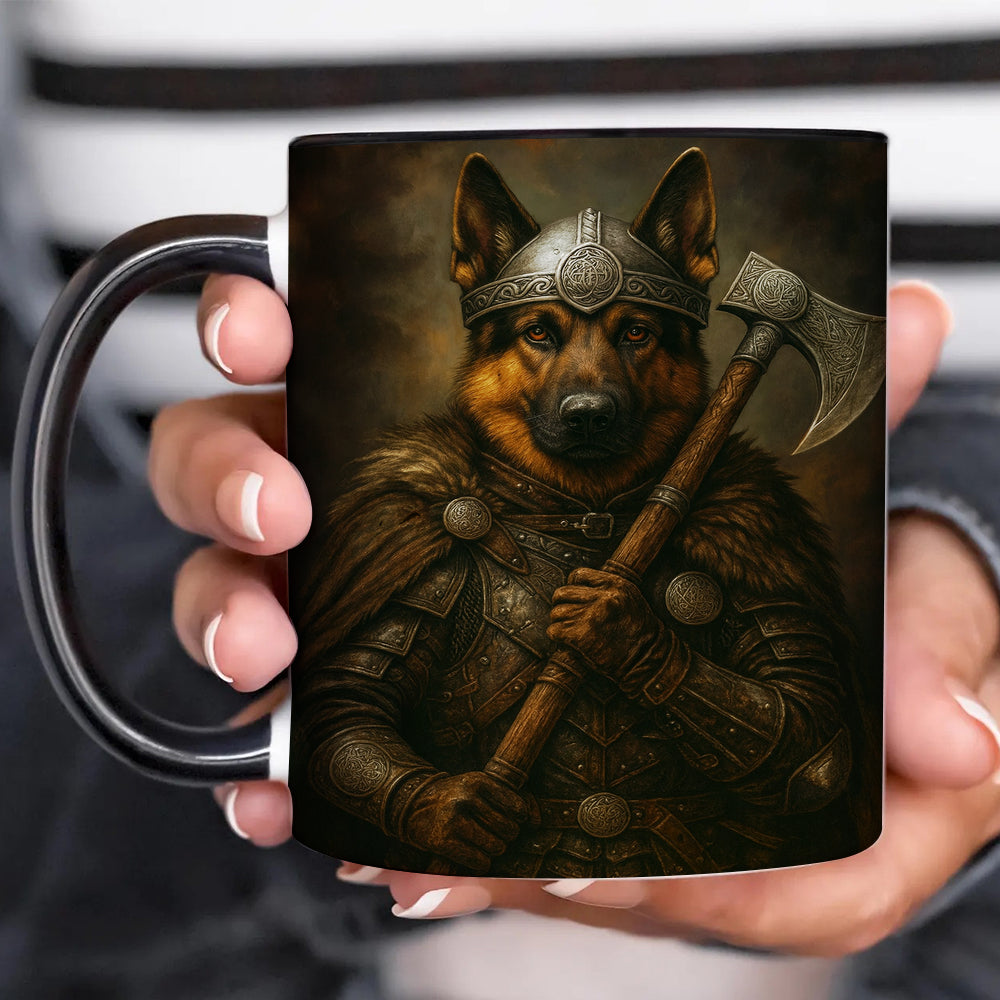 Custom Dog Photo Viking Warrior Mug _ Gift For Dog