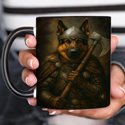 Custom Dog Photo Viking Warrior Mug _ Gift For Dog